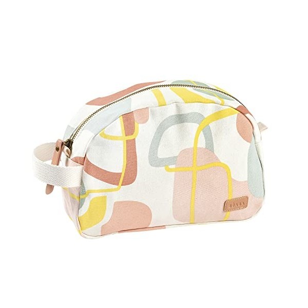 BÉABA, Trousse de toilette Bebe, Trousse de Soin bebe, Sac Geneve, Tissu Impermeable, 2 poches intérieures, Vert sauge