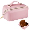 JUYANO Trousse à Maquillage Femme Grande Capacité Trousse de Toilette Voyage Portable Cuir PU Sac Cosmétique Étanche Sac de R