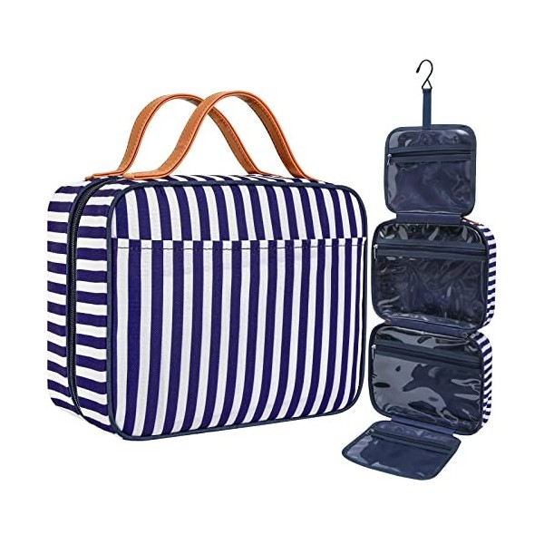 IDEATECH Trousse de Toilette, Trousse de Toilette Voyage pour Homme et Femme, Sac de Toilette Voyage Imperméable et Suspendu,