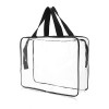 Sibba Sac fourre-Tout Transparent, Grande Trousse de Rangement Transparente pour Maquillage étanche étanche Fermeture éclair 