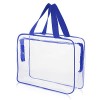 Sibba Sac fourre-Tout Transparent, Grande Trousse de Rangement Transparente pour Maquillage étanche étanche Fermeture éclair 