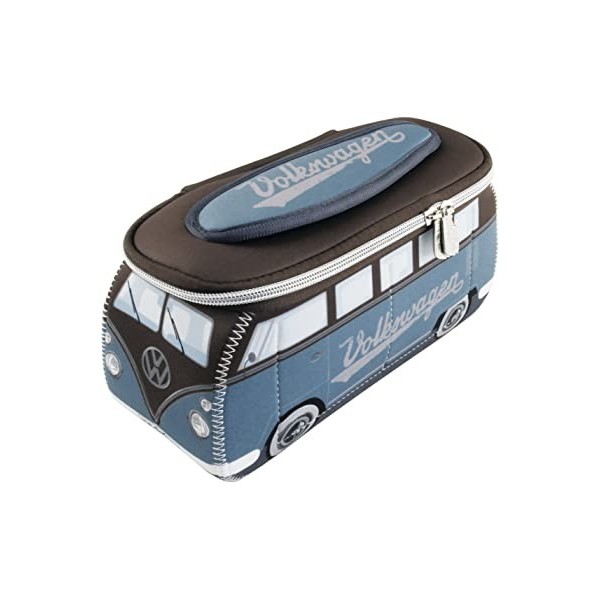 BRISA VW Collection - Volkswagen Néoprène Sac Universel de Maquillage, de Culture et de Voyage au Design T1 Bulli Bus Logo/R