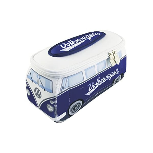 BRISA VW Collection - Volkswagen Néoprène Sac Universel de Maquillage, de Culture et de Voyage au Design T1 Bulli Bus Logo/R