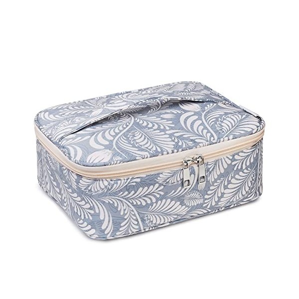 Grande trousse de maquillage - Pour le voyage - Organiseur pour femmes et filles flamant rose beige 