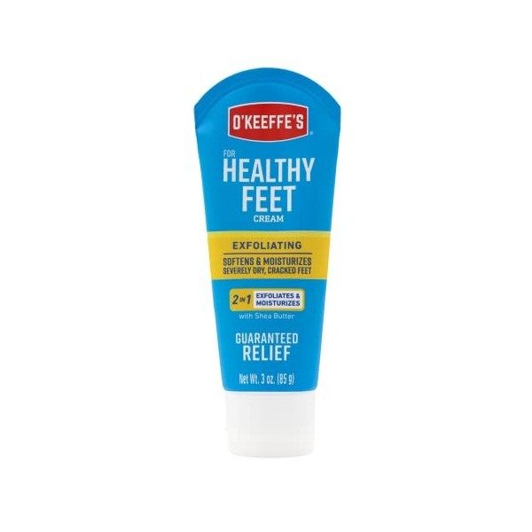 OKeeffes Pieds en bonne santé Exfoliant Crème pour les pieds, 3 oz Tube