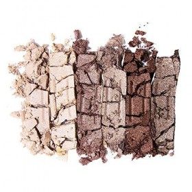 Sante Naturkosmetik Eyeshadow Palette Nudy Shades, Palette de fard à paupières, 6 nuances nudes assorties, texture hautement 