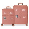 Pepe Jeans Chest Valise de Cabine Ocre 40 x 55 x 20 cm Rigide ABS Fermeture TSA Intégré 37 L 2,74 kg 4 roulettes Doubles Exte