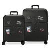 Pepe Jeans Chest Valise de Cabine Ocre 40 x 55 x 20 cm Rigide ABS Fermeture TSA Intégré 37 L 2,74 kg 4 roulettes Doubles Exte