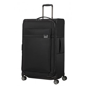 Samsonite Airea - Spinner L Extensible, Valise, 78 cm, 111,5/120 L, Noir Black Airea Trousse de Toilette Noir 29 cm, Schwar