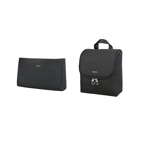 Samsonite Cosmix - Cosmetic Pouch L Trousse de Toilette, 33 cm, Noir +SAMSONITE Cosmix - Hanging Toilet Organiser Trousse de 