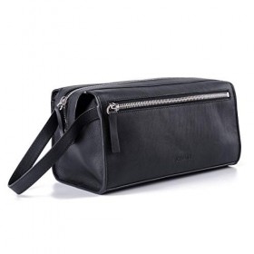 Richhelts Yvo Trousse de toilette en cuir de qualité supérieure avec poignées supplémentaires