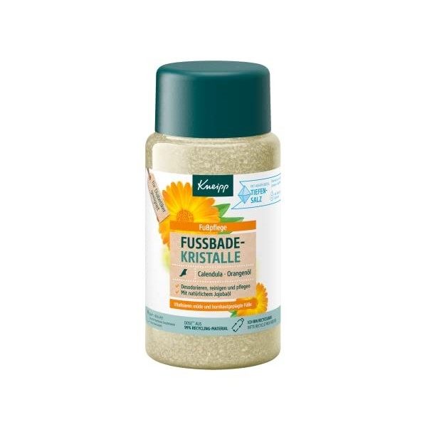 Kneipp Calendula & Huile dorange Désodorisant Cristaux de bain de pieds 600 g