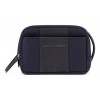 PIQUADRO Brief2 Beauty Case with Wide Opening Nero