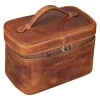 STILORD Aden Trousse de Toilette Voyage Cuir Vintage Organisateur de Maquillage pour Hommes et Femmes Nécessaire Sac Cosmét