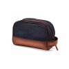 DRAKENSBERG Trousse de Toilette Classique en Toile Glen pour Homme - Nécessaire de Voyage Vintage, Cuir, élégante, Noble, 5