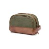 DRAKENSBERG Trousse de Toilette Classique en Toile Glen pour Homme - Nécessaire de Voyage Vintage, Cuir, élégante, Noble, 5