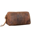 STILORD Charles Trousse de Toilette Cuir Grand Vintage Design pour Homme et Femme Nécessaire avec poignée, Couleur:Kara - C