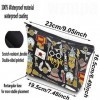 WZMPA Magic Wizard Trousse de maquillage magique inspirée du film magique Cadeau sorcier école Pochette zippée Sac en toile p