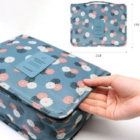 ZKGYUS 1 Pièces Trousse de Toilette Ado Fille, Trousse de Toilette Femme Pliable Étanche, Portable Trousse de Toilette Multif