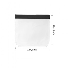 ALLY-MAGIC Y6-ZFHZD Trousse de toilette de voyage transparente en PVC étanche pour aéroport - Sécurité approuvée, Noir , Simp