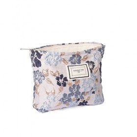 Fentow Grande trousse de maquillage en toile pour femme, grande trousse de maquillage de voyage pour sac à main, trousse de t