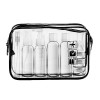 Trousse de toilette de voyage avec sac liquide de sécurité à laéroport, Noir B : 2 pièces, Voyages