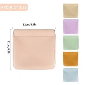 Lot de 6 mini trousses de maquillage étanches avec poche sur le dessus – Petites trousses de maquillage de voyage pour cosmét