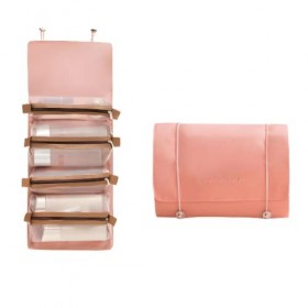 WUBAYI Trousse de toilette de voyage étanche à suspendre,Organiseur de cosmétiques portable pour femme,avec 4 compartiments p