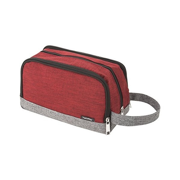 Yeiotsy Trousse de toilette de petite taille avec motif Clash durable, Rouge Rouge - ColorClash