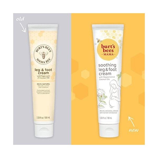 BURTS BEES - Mama Bee Leg & Foot Creme - 3.38 fl. oz. 100 ml 