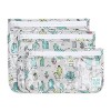 Bumkins Trousse de toilette Nintendo approuvée par la TSA, sac de voyage, pochette zippée, côté transparent, sans PVC, lot de