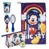 CERDÁ LIFES LITTLE MOMENTS, Trousse Toilette Enfants Transparente Mickey Mouse Composé [ Verre en Plastique + Brosse à Cheve