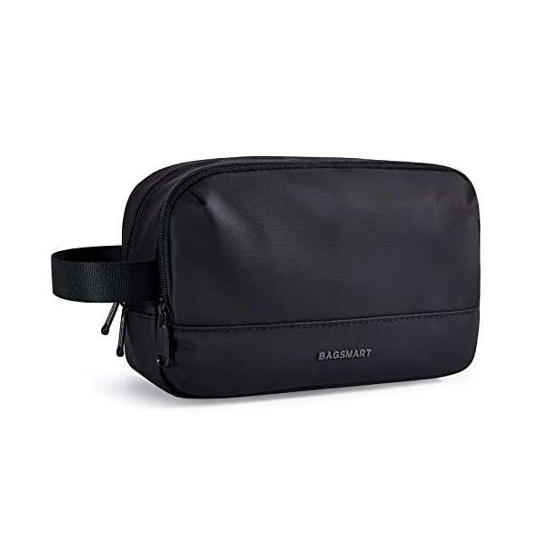 BAGSMART Trousse de Toilette Voyage pour Hommes, Sac de Toilette Accessoires Imperméable Kit de Rasage Cosmétique Organisateu