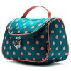 Yeiotsy Trousse de toilette à pois pour femme, bleu lac Bleu - PolkaDots Bag