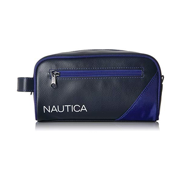 Nautica Mens Top Zip Travel Kit Toiletry Bag Organizer