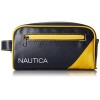 Nautica Mens Top Zip Travel Kit Toiletry Bag Organizer