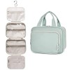 Narwey Trousse de Toilette de Voyage à Suspendre pour Femmes Trousse de Maquillage Organisateur pour Accessoires Vert Menthe