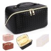 Yokilly Trousse de Toilette Femme,Grande Capacité Trousse Maquillage,PU Trousse de Toilette Voyage,Portable Étanches Trousse 