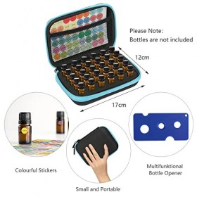 LOOPES 17.5 * 12.5 * 5cm Sac de Rangement Aromathérapie Boîte Huile Rangement Essentielle Sac de Stockage dHuiles Essentiell