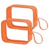 Lermende TSA - Trousse de Toilette de Voyage approuvée - Accessoires de Voyage - Transparent, Tote Bag 2 Orange Orange - To