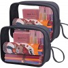 Lermende TSA - Trousse de Toilette de Voyage approuvée - Accessoires de Voyage - Transparent, Tote Bag 2 Orange Orange - To