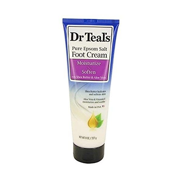 Dr Bleu sarcelle de Dr Bleu sarcelle pur du Sel dEpsom Pied Crème Pure Sel dEpsom Crème pour les pieds avec au beurre de ka