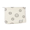 Aucuu Trousse de Toilette Voyage, Trousses de Maquillage en Toile, Trousse de Maquillage en Velours Côtelé de Motifs Smile, S