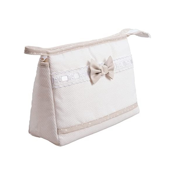 Filet Voyage Trousse de Toilette avec Fermeture éclair, Blanc ET Bleu, Taille Unique Baby-Girls