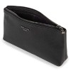 Berliner Bags Premium Trousse de Toilette Anna en Cuir pour Maquillage, Cosmétiques, Objets de Valeur Noir/Or