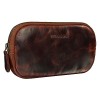 STILORD Mike Plumier Cuir Vintage Trousse Scolaire idéal comme Pochette pour Travail École Organiseur Crayons Étui Lunettes