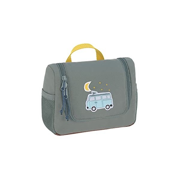 LÄSSIG Adventure Kids Sac de toilette avec porte-nom, 20 cm, 1,6 L, bus petrol