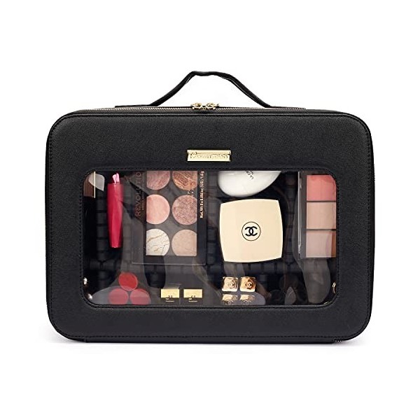 ROWNYEON Trousse de maquillage en TPU, rose-moyen, Pink-medium, rose-moyen