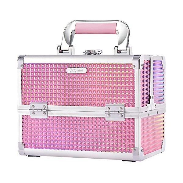 Malette Maquillage Femme Beauty Case Pratique Malette Manucure Grande Malette Onglerie Mallette Rangement Makeup Case Malette