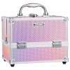 Malette Maquillage Beauty Case Vide Femme Malette Cosmétique Trousse à Ongles Makeup Case Malette Rangement Boite Maquillage 